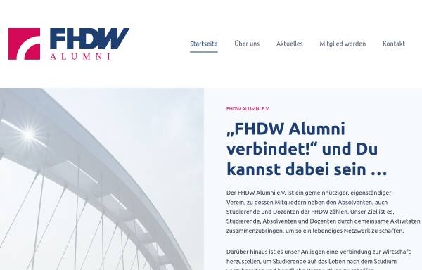 Vorschau von www.fhdw-alumni.org, FHDW Alumni e.V.