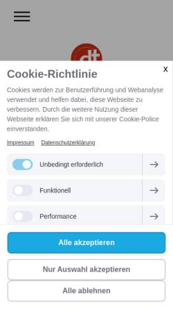 Vorschau der mobilen Webseite www.derteller.de, Der Teller Gastronomics