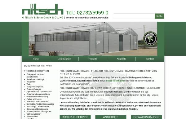 Vorschau von www.nitsch-gartenbautechnik.de, H. Nitsch & Sohn GmbH & Co. KG