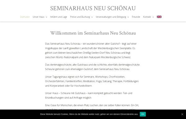 Vorschau von seminarhaus-neu-schoenau.de, Seminarhaus Neu Schönau