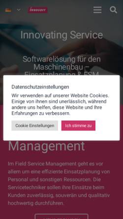 Vorschau der mobilen Webseite www.innosoft.de, Innosoft GmbH