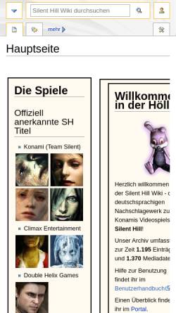 Vorschau der mobilen Webseite www.silenthillwiki.de, Silent Hill Wiki