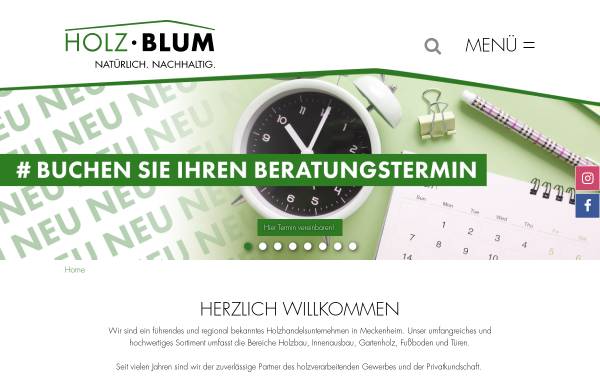 Vorschau von www.holz-blum.com, Holzgroßhandel Blum