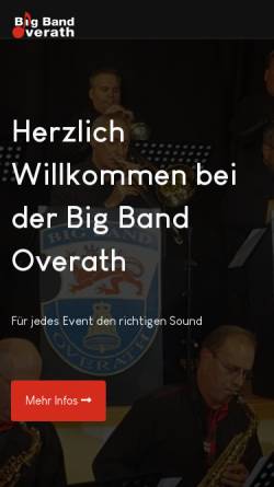 Vorschau der mobilen Webseite www.bigband-overath.de, BigBand Overath