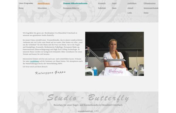 Vorschau von www.studio-butterfly.info, Studio Butterfly, Inhaberin Katarzyna Gappa