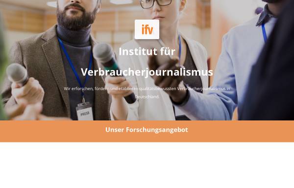 Vorschau von institut-verbraucherjournalismus.de, Institut für Verbraucherjournalismus