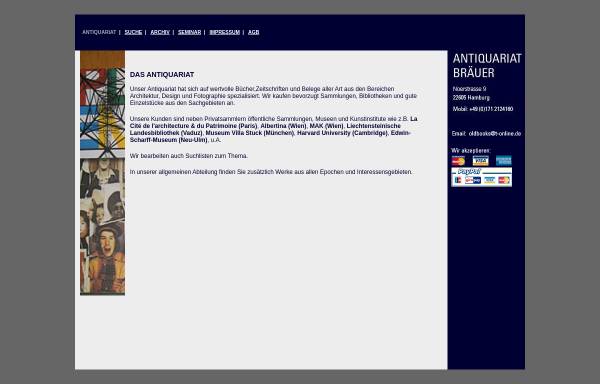 Vorschau von www.antiquariat-braeuer.de, Antiquariat Bräuer