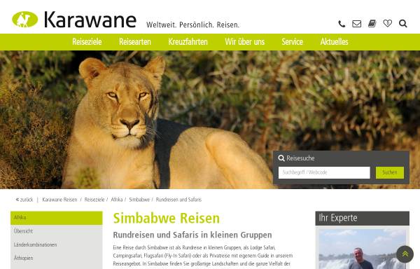 Vorschau von www.simbabwe-reise.de, Simbabwe-Reise [Mario Zschage]