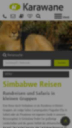 Vorschau der mobilen Webseite www.simbabwe-reise.de, Simbabwe-Reise [Mario Zschage]