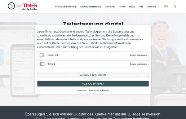 Vorschau von www.xperttimer.de, Xpert-Timer