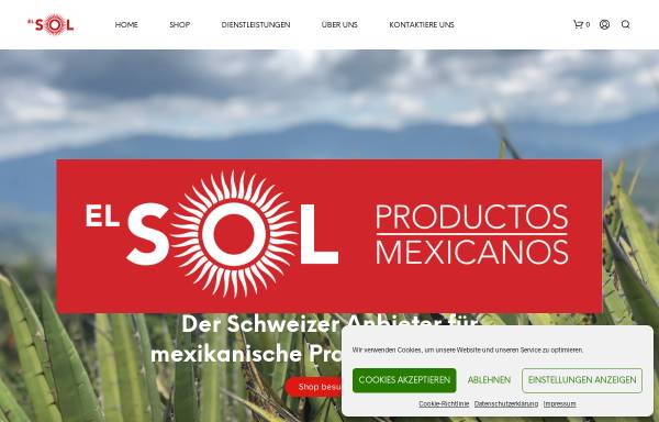 Vorschau von www.elsol.ch, El Sol, Spreiter Imports AG