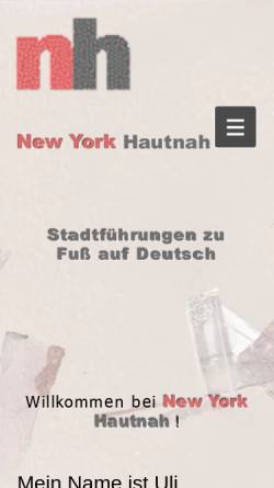 Vorschau der mobilen Webseite www.nyhautnah.com, New York Hautnah Sightseeing