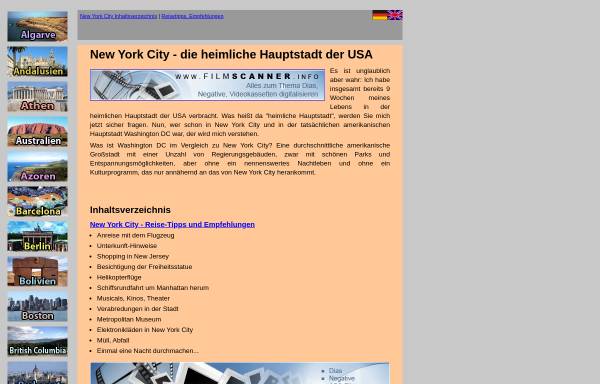 Vorschau von www.urlaube.info, Tipps für einen Urlaub in New York City