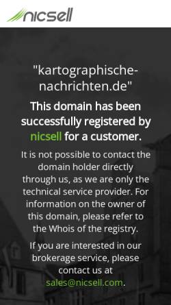 Vorschau der mobilen Webseite www.kartographische-nachrichten.de, KN Kartografische Nachrichten