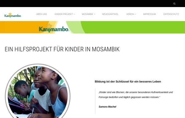 Vorschau von www.kanimambo.de, Kanimambo e.V.