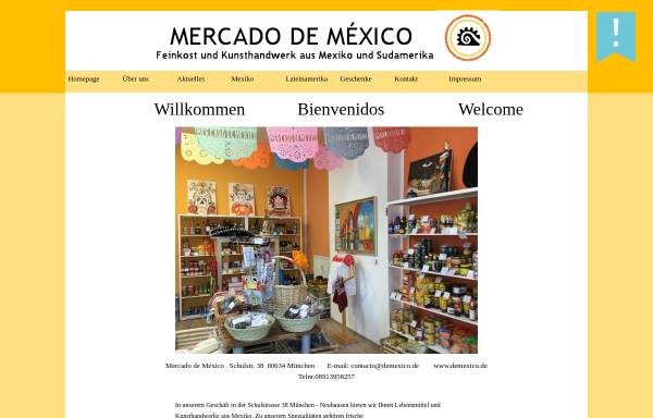 Vorschau von www.demexico.de, Mercado de México