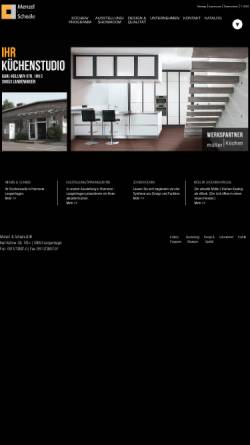 Vorschau der mobilen Webseite www.menzel-scheele.de, Menzel & Scheele GbR - Die Küchenmacher