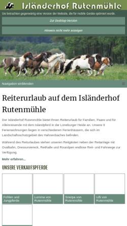 Vorschau der mobilen Webseite rutenmuehle.com, Christa und Rüdiger Winter