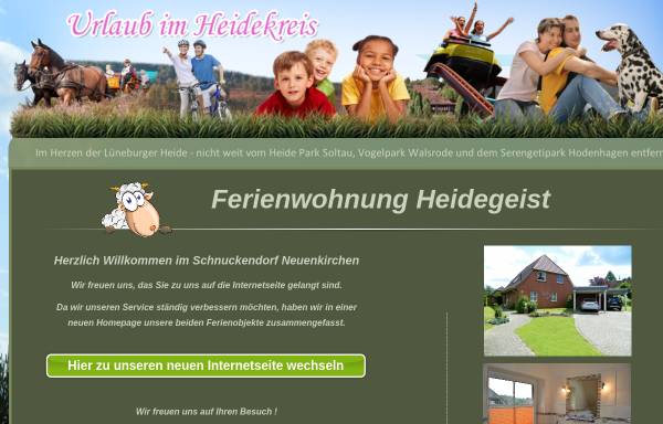 Vorschau von www.ferienwohnung-heidegeist.de, Ferienwohnung Heidegeist, Sabine und Thorsten Geldmacher