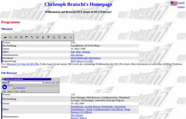 Christoph Bratschis Homepage