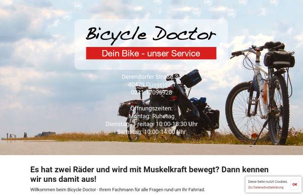 Vorschau von www.bicycle-doctor.de, Bicycle Doctor - Erasmi & Brossmann GbR