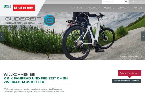 Vorschau von www.fahrradundfreizeit.de, K & K Fahrrad und Freizeit GmbH