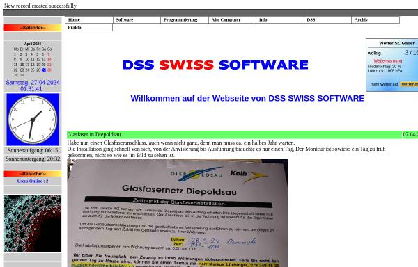Vorschau von www.dansoft.ch, Dss Swiss Software