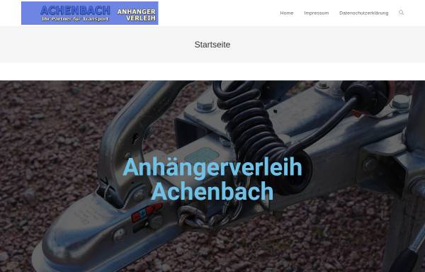 Vorschau von www.achenbach-verleih.de, Achenbach Anhängerverleih