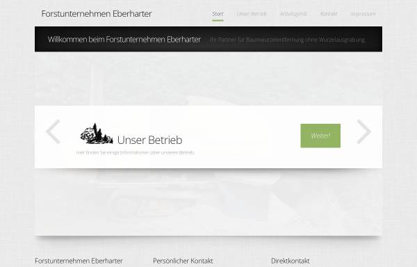 Vorschau von www.forst-eberharter.de, Forstunternehmen Eberharter