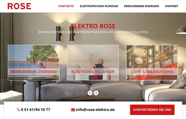 Vorschau von www.rose-elektro.de, Elektro Rose, Andreas Rose