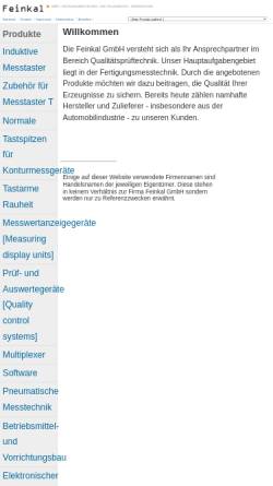 Vorschau der mobilen Webseite www.feinkal.de, Feinkal GmbH