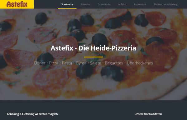 Vorschau von www.astefix-soltau.de, Astefix Pizzeria und Lieferservice