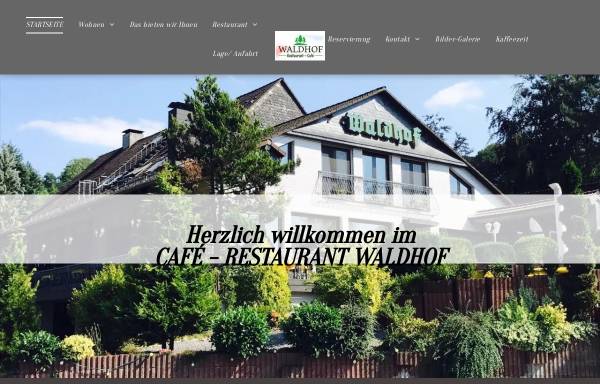 Vorschau von www.waldhof-hattingen.de, Café-Restaurant Waldhof