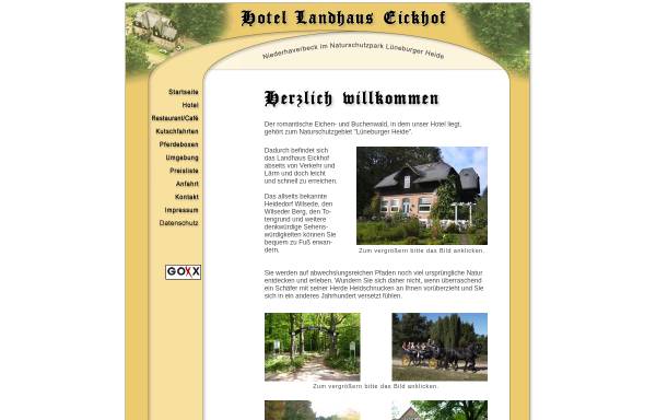 Vorschau von www.landhaus-eickhof.de, Landhaus Eickhof