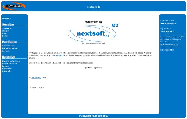 Vorschau von www.nextsoft.de, NEXT-Soft Online