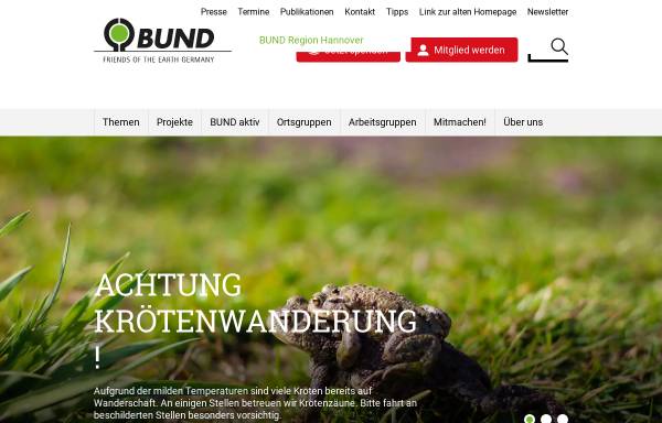 Vorschau von region-hannover.bund.net, BUND Kreisgruppe Region Hannover