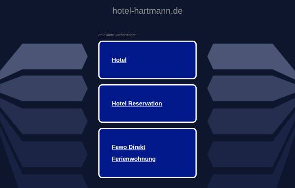 Vorschau von www.hotel-hartmann.de, Hotel Restaurant Hartmann