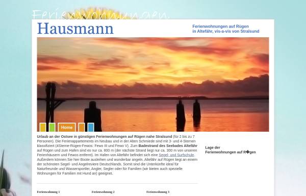 Vorschau von www.ferienwohnung-hausmann.de, Ferienwohnungen Familie Hausmann