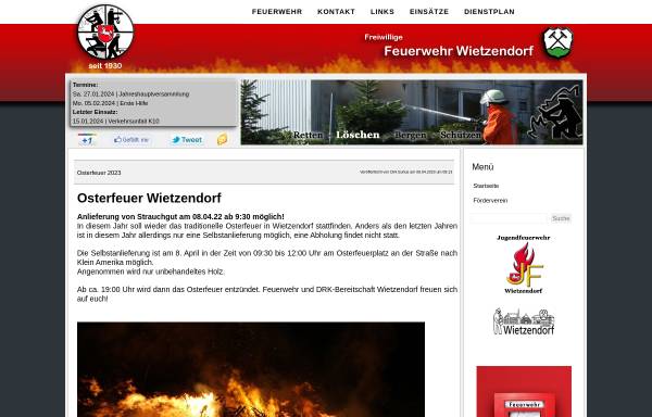 Vorschau von www.feuerwehr-wietzendorf.de, Freiwillige Feuerwehr Wietzendorf