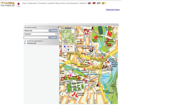 Vorschau von www.hot-maps.de, Stadtplan