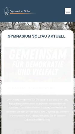 Vorschau der mobilen Webseite www.gymnasium-soltau.de, Gymnasium Soltau