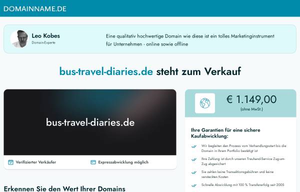 Vorschau von www.bus-travel-diaries.de, Bus-travel-diaries