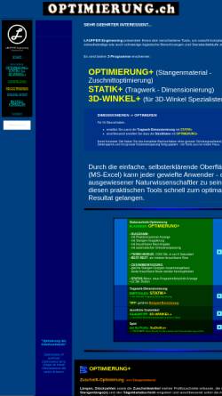 Vorschau der mobilen Webseite www.optimierung.ch, Lauffer Engineering