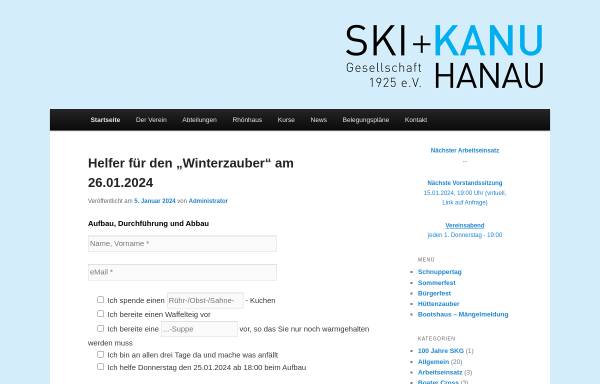 Vorschau von www.skg-hanau.de, Ski- und Kanugesellschaft 1925 e.V.