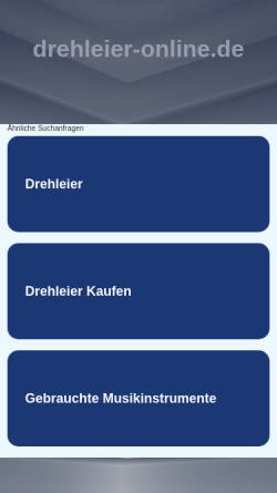 Vorschau der mobilen Webseite www.drehleier-online.de, Die Drehleier-Seite