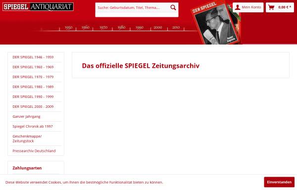 Vorschau von www.spiegel-antiquariat.de, Das Spiegel-Antiquariat