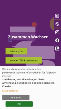 Vorschau der mobilen Webseite vhs-aalen.de, Volkshochschule Aalen e.V.