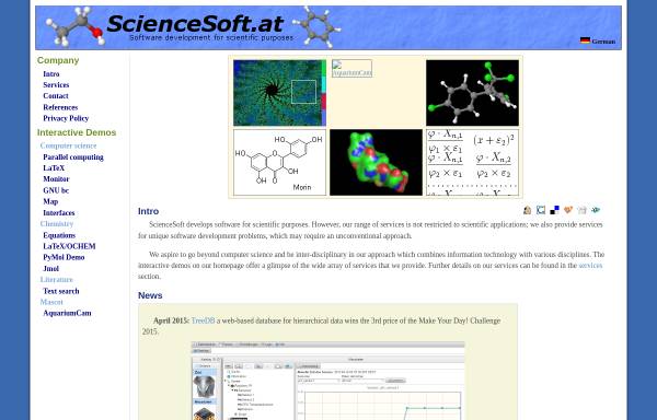 Vorschau von www.sciencesoft.at, ScienceSoft