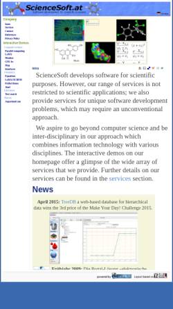 Vorschau der mobilen Webseite www.sciencesoft.at, ScienceSoft