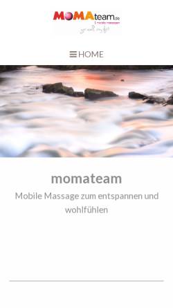 Vorschau der mobilen Webseite www.momateam.de, MoMaTeam - Martina Wuschnakowski